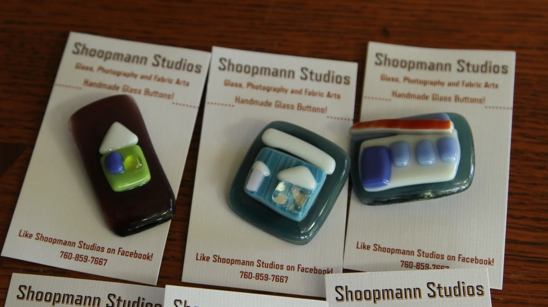 House Styled Glass Button