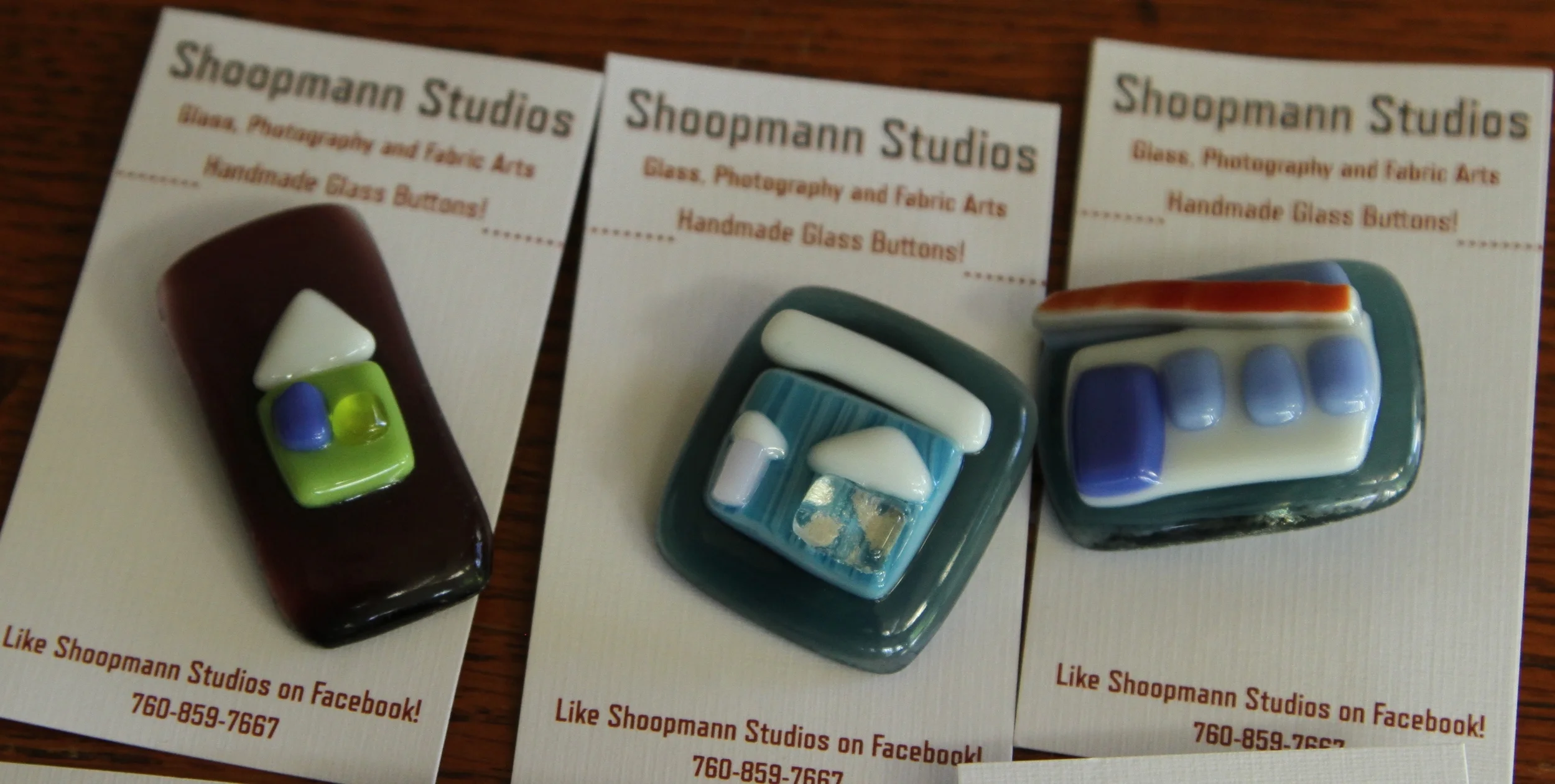 Glass Buttons Houses