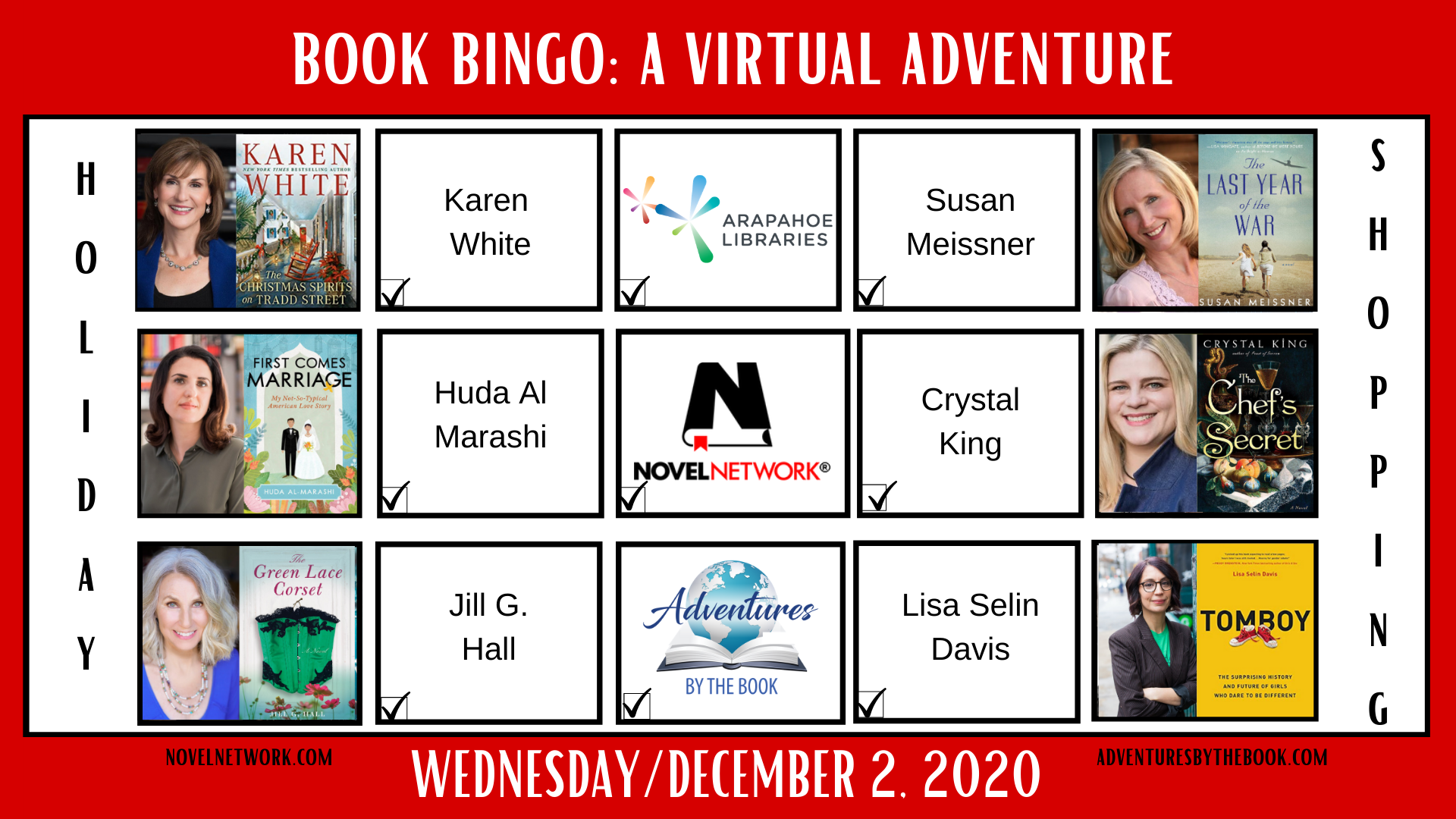 NovelNetwork's Book Bingo