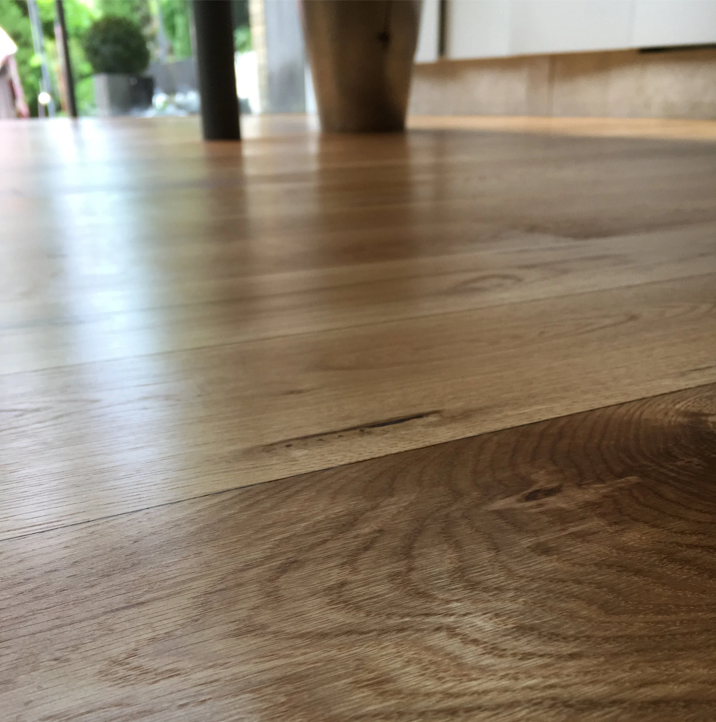 Oiled oak kitchen floor