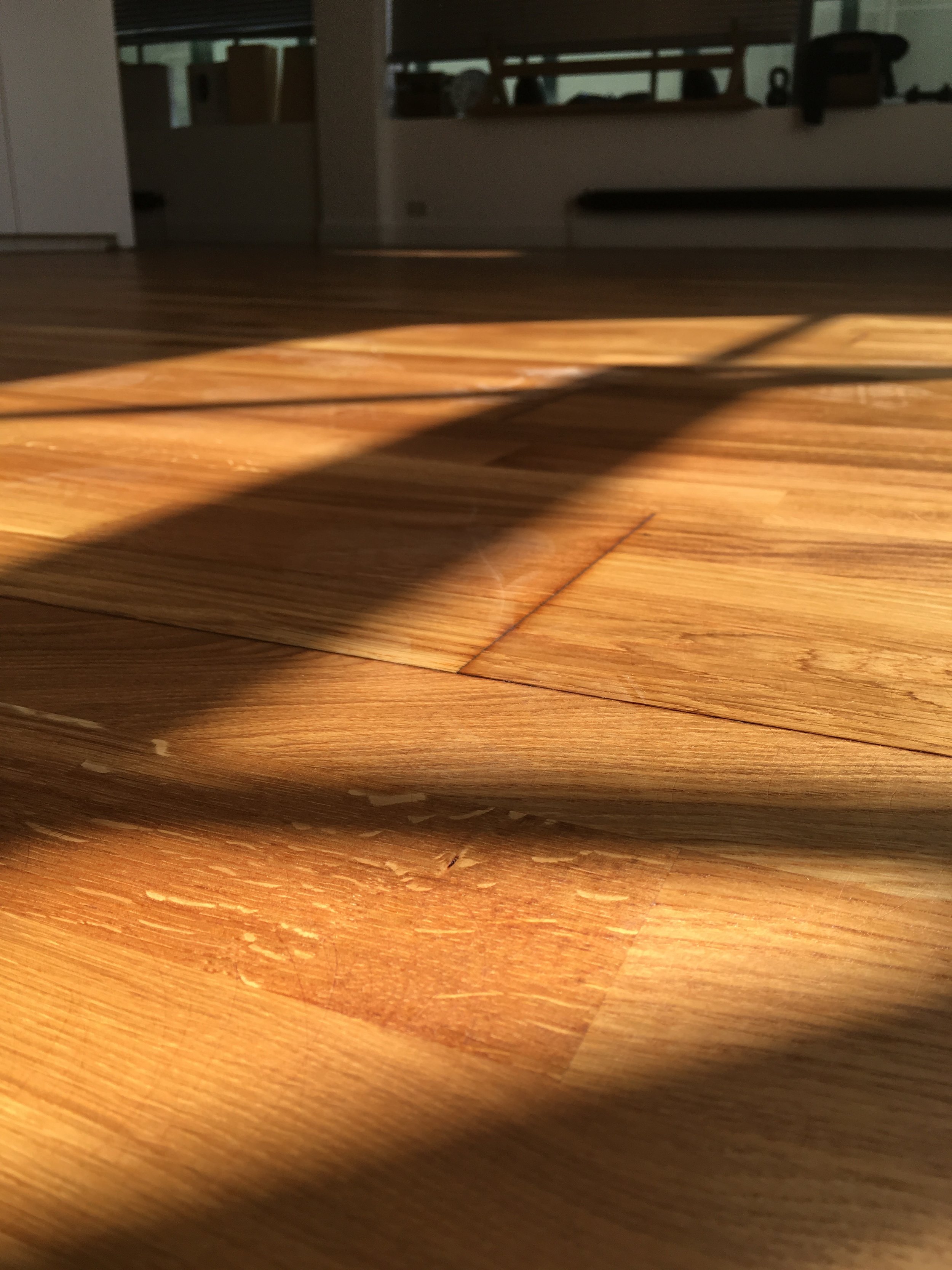 Oak block parquet floor