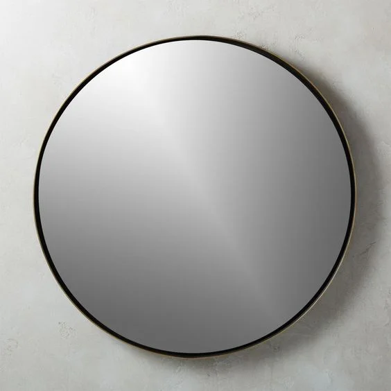 Shadow Circle Mirror (CB2) 32.5" wall mirror. $199.