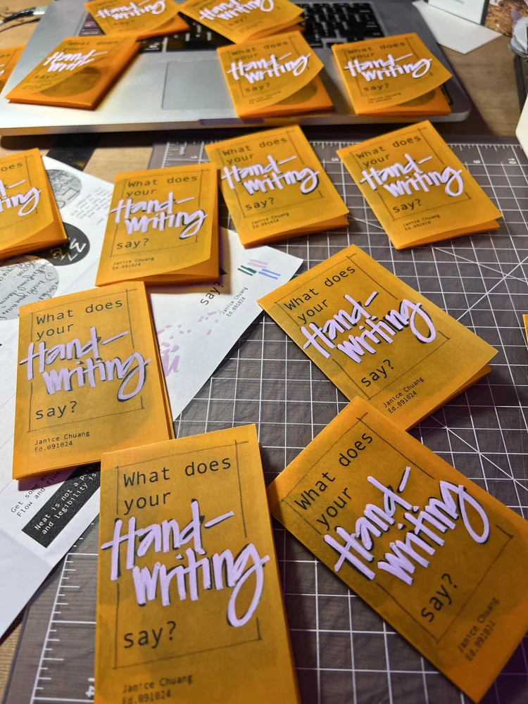 What Does Your Handwriting Say? Zine - PDF — Janice Chuang