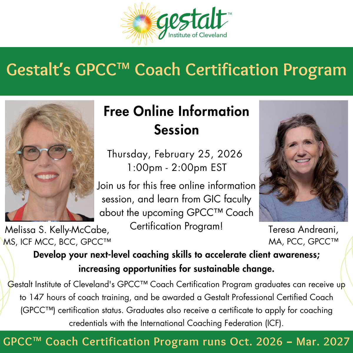 FREE Info Session - GPCC™ Coach Certification Program