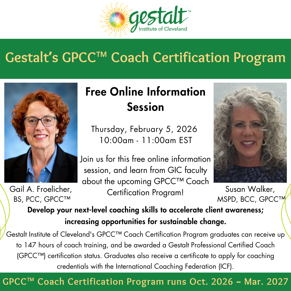 FREE Info Session - GPCC™ Coach Certification Program