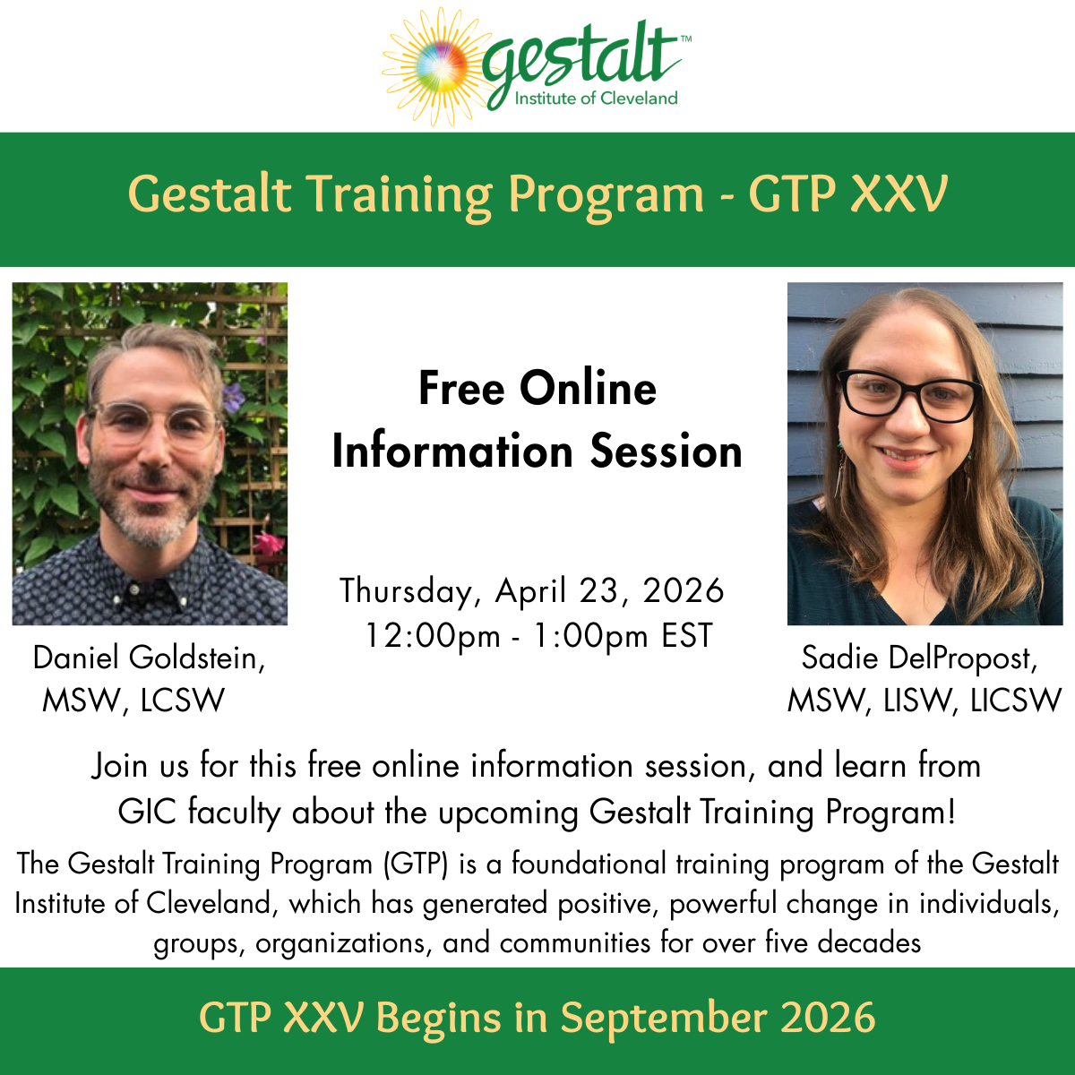 FREE Info Session - GPT XXV