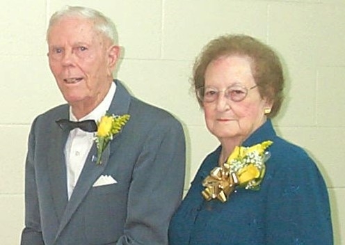 Carl and Lela Blanton on the day of their 50th anniversary.