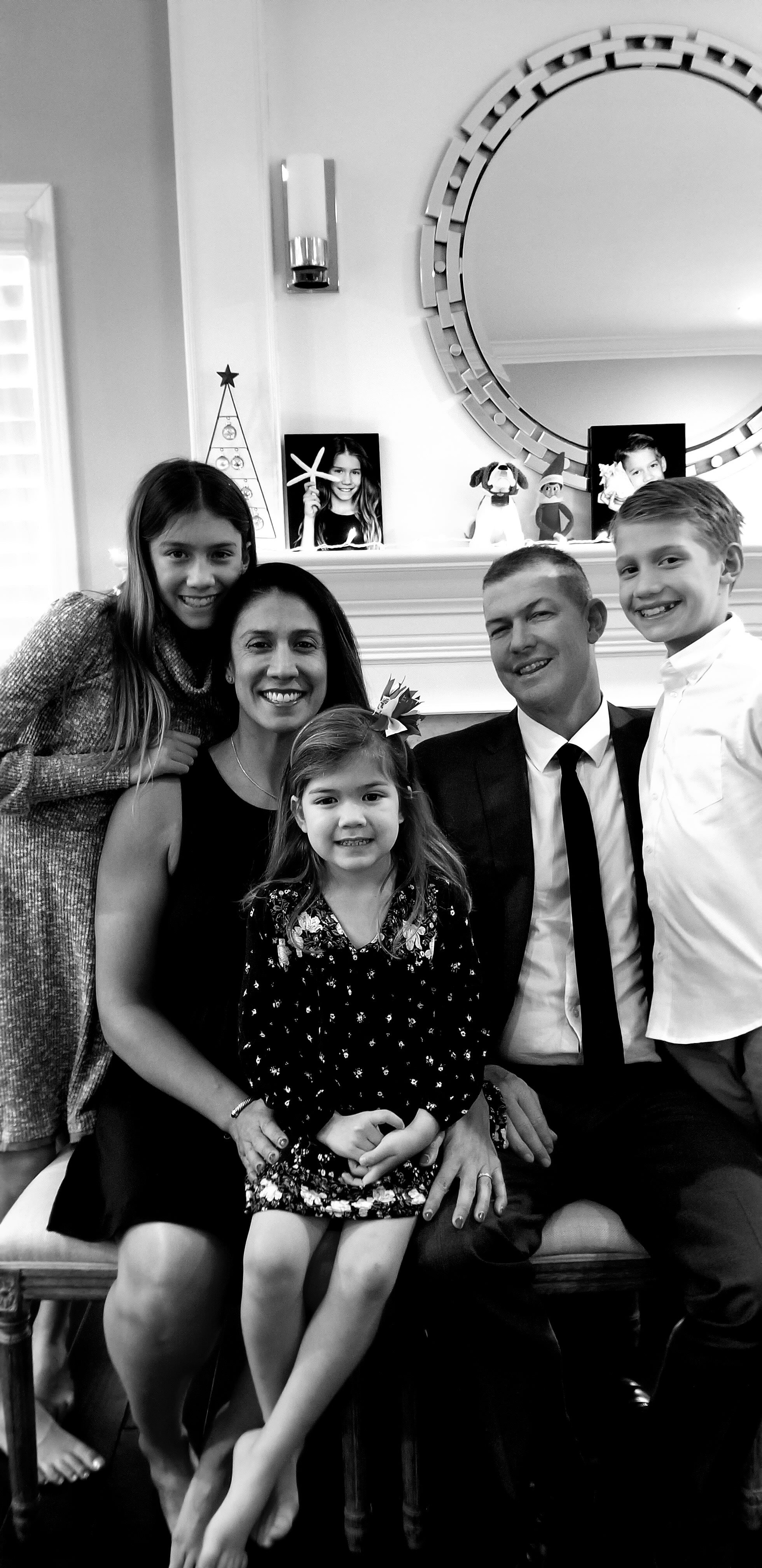 Christina and Matt Mauser, with kids Penny, Ivy, Thomas