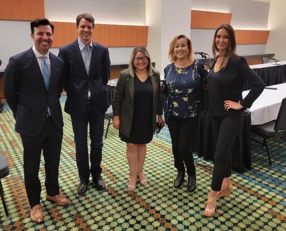  L-R: Santiago Tefel (Traffic and Parking), Alejandro Lapalma (Farmers Market and TN Latin American Chamber of Commerce board), Councilwoman Sandra Sepulveda, Eva Romano (Equalization), and Jackie Marushka, also a TLACC board member 