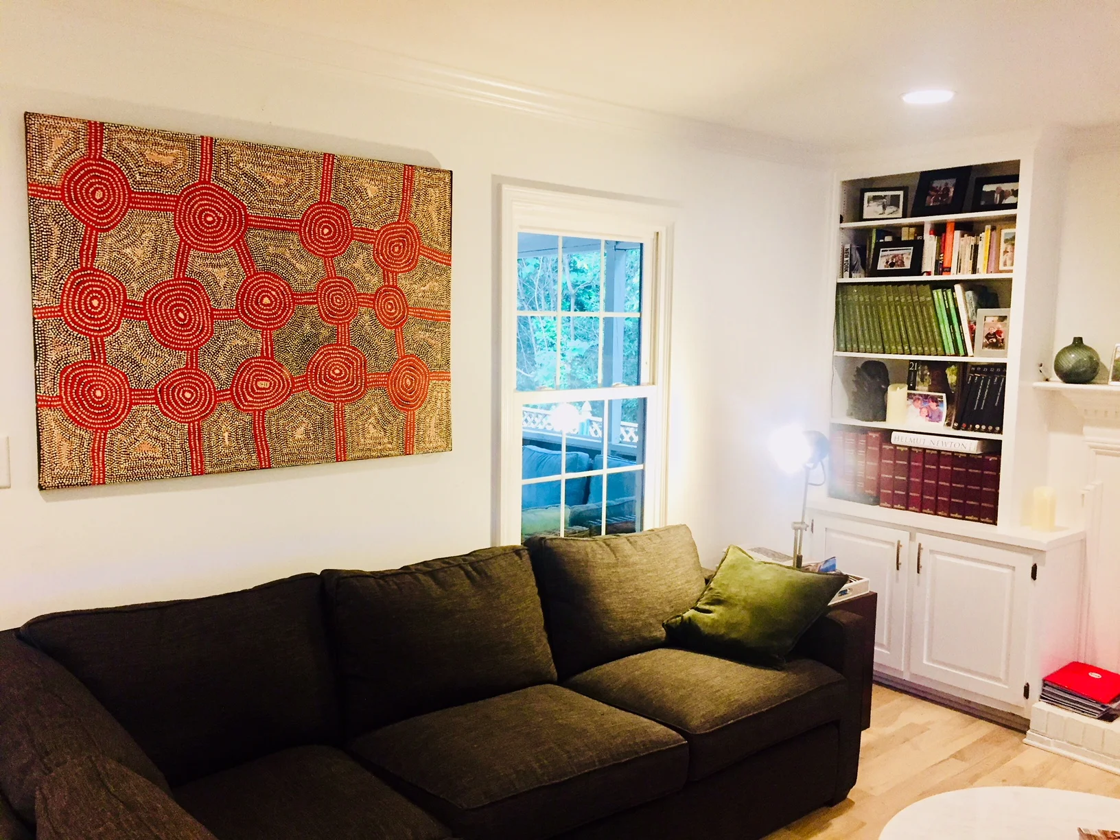 Charlie Tjpangati, AI Contemporary, warming up the living room with subtle and powerful presence.