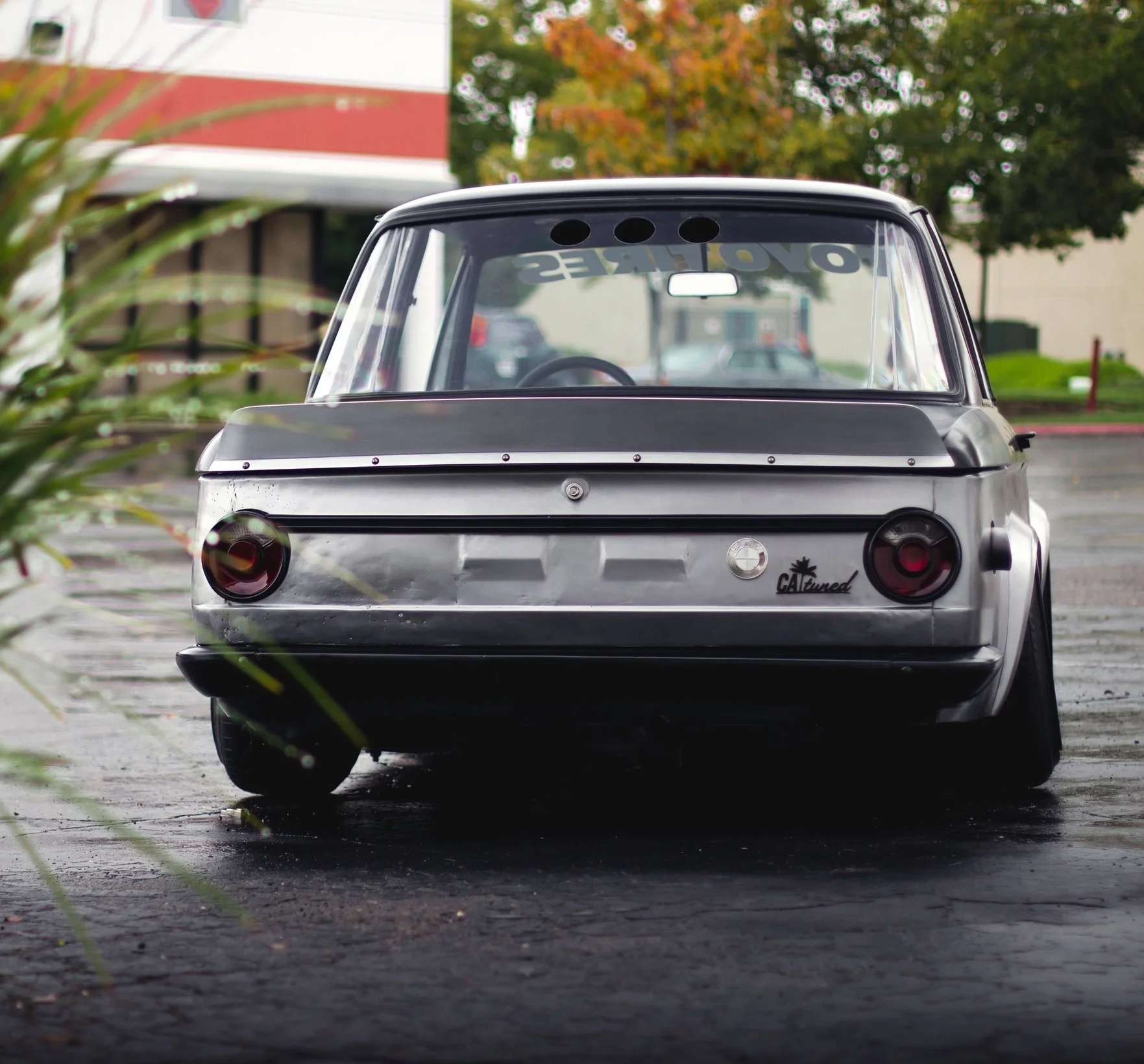 bmw 2002 trunk spoiler, aluminum