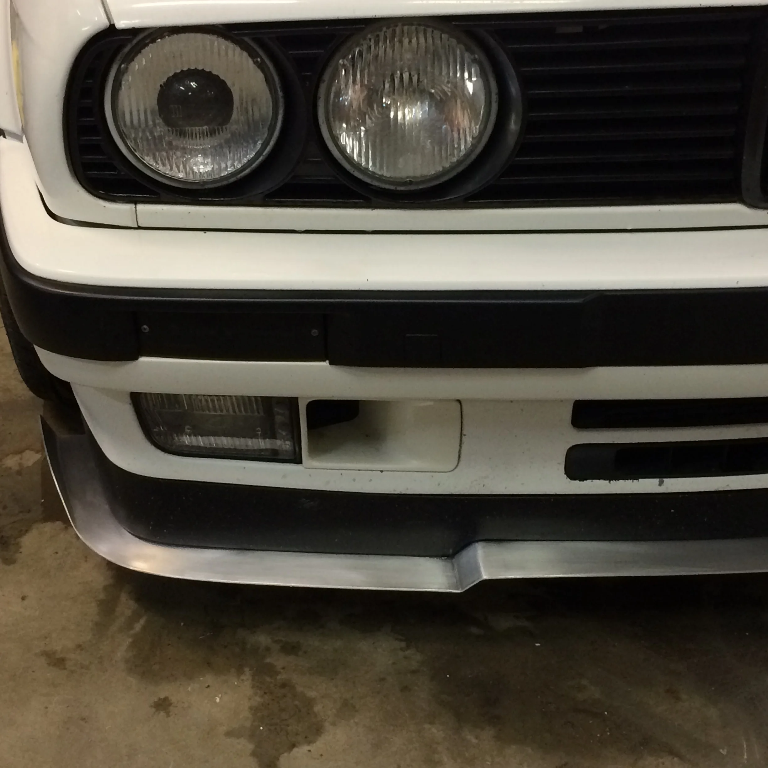bmw e30 front splitter (aluminum)