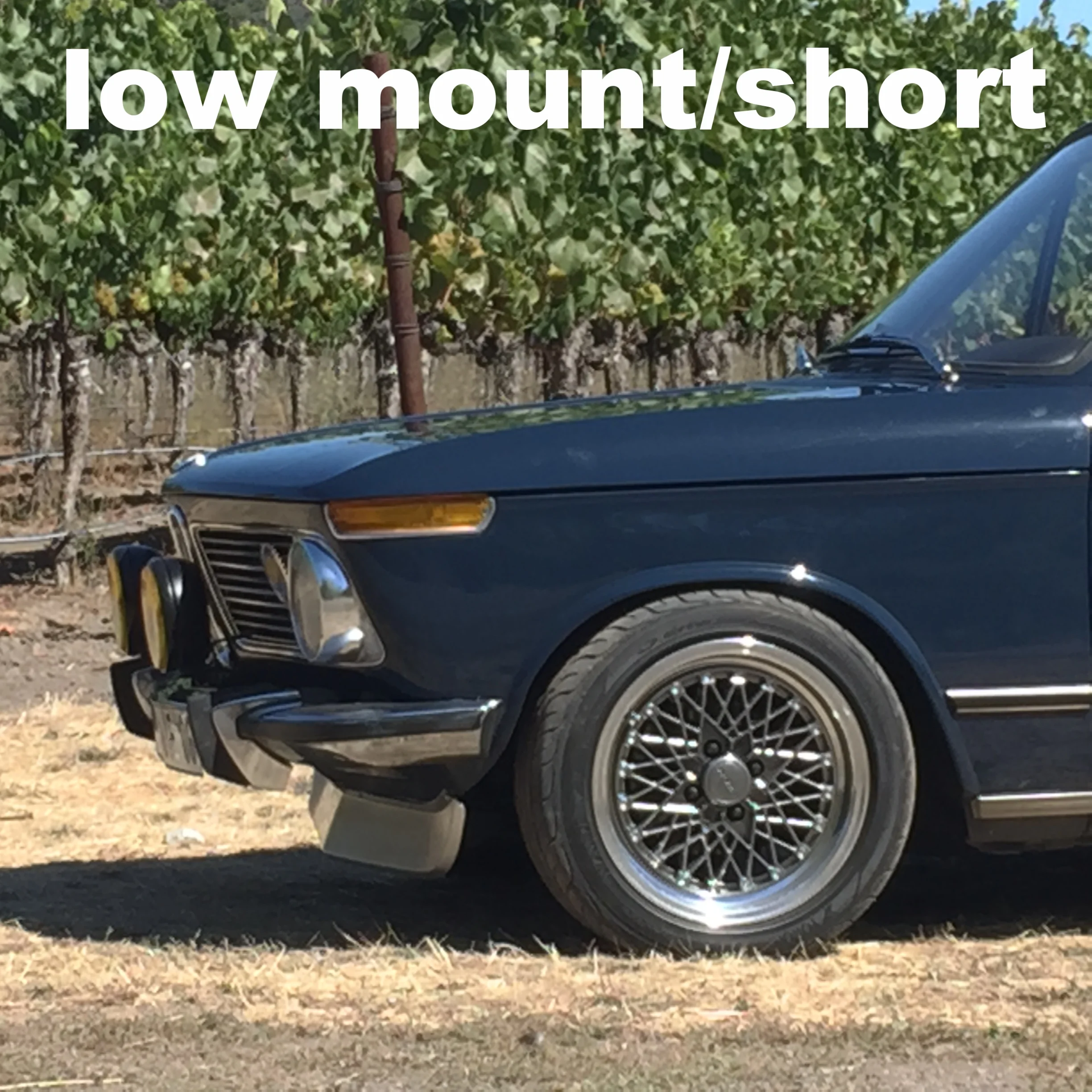 2002 Touring with short low mount Aluminum chin spoiler