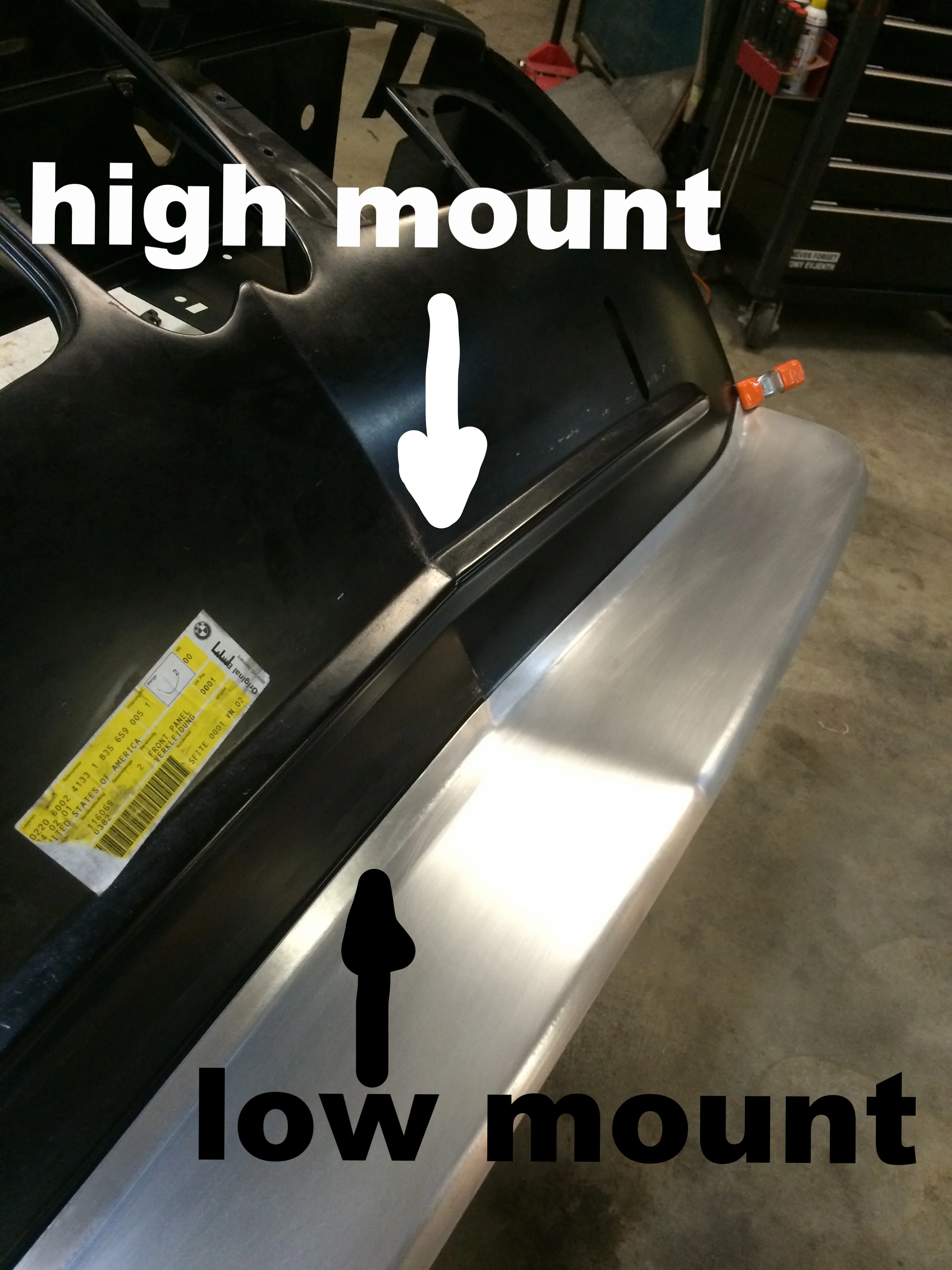 Low mount, short. 