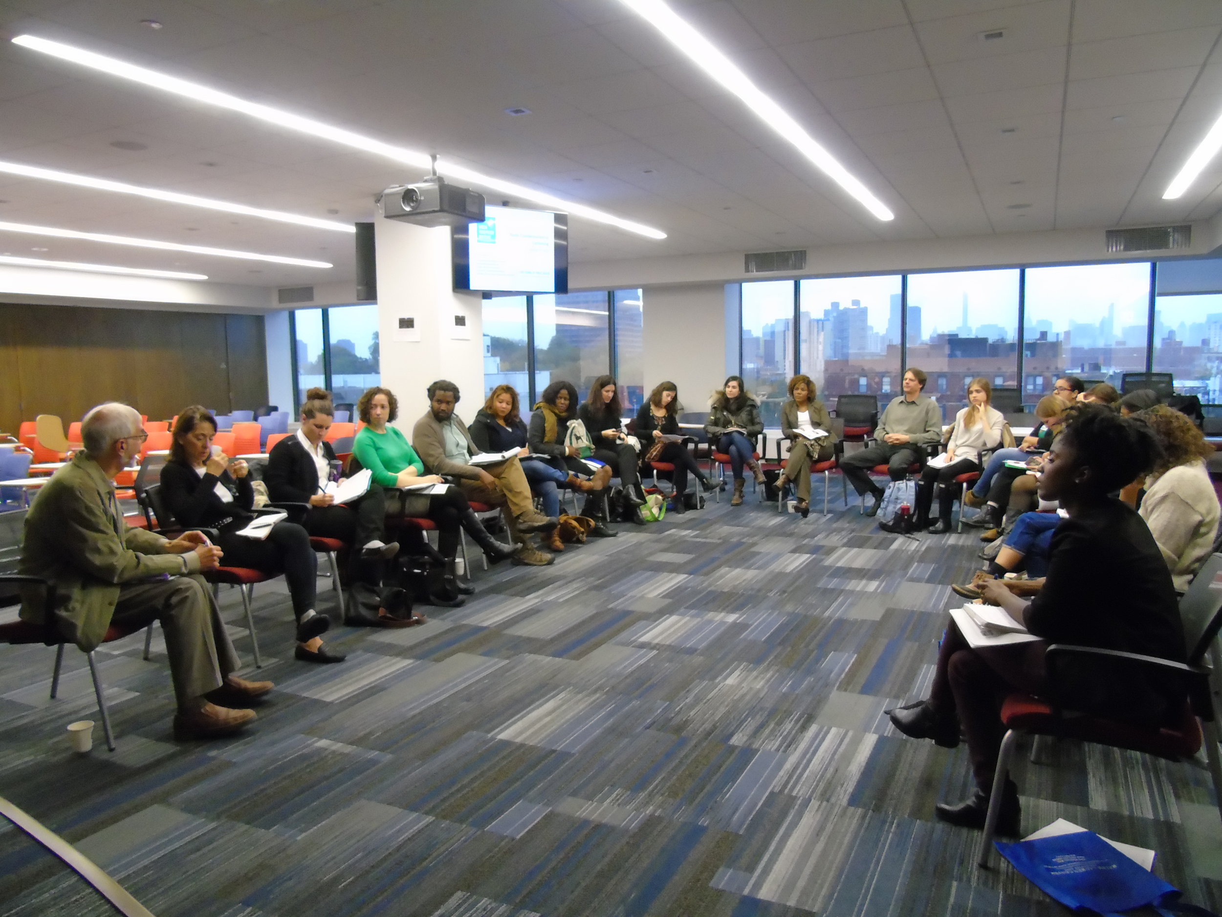Participants discuss possible countermarketing collaborations.
