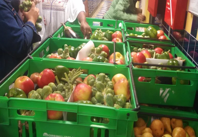 Farm Share distribution at Head Start, Brownsville, Brooklyn. Photo courtesy of Bedford Stuyvesant Restoration Corporation.