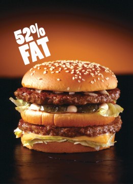 Image targeting McDonald's Big Mac. Retrieved from adbusters.com.