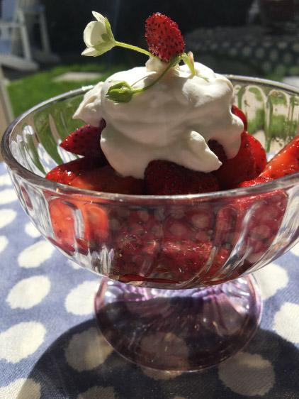 BALSAMIC STRAWBERRIES WITH BROWN SUGAR WHIPPED CREAM