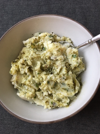 PESTO MASHED POTATOES