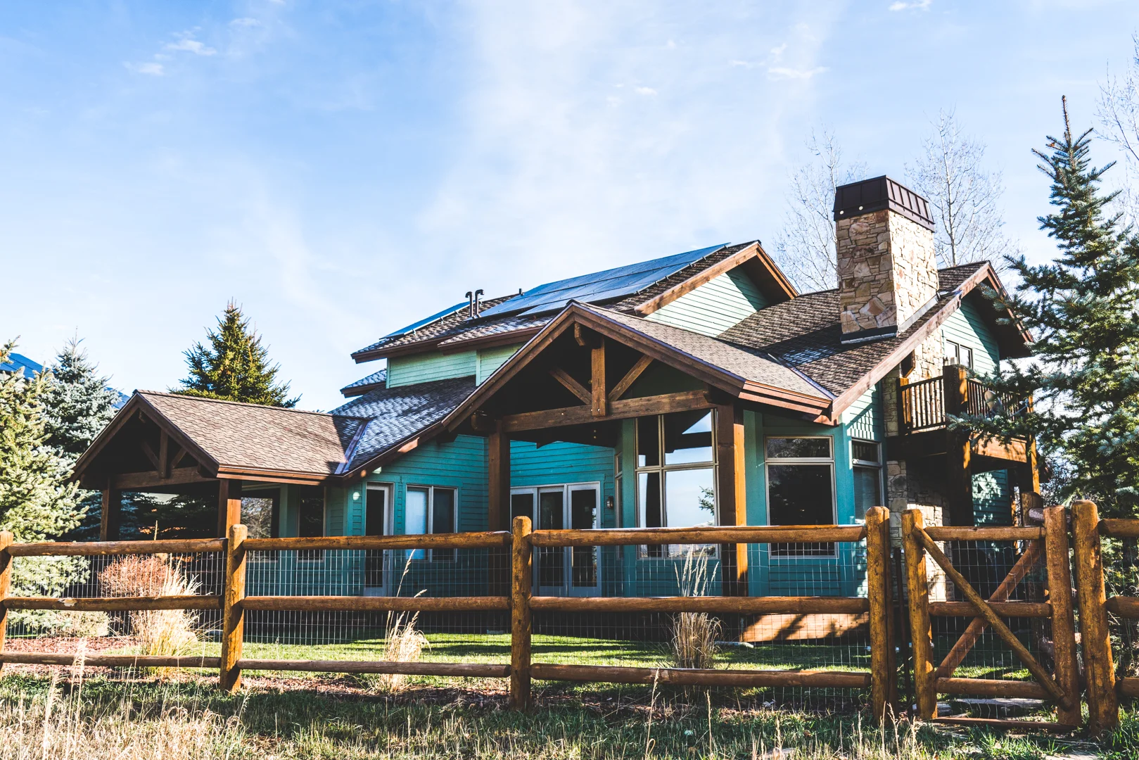 A photo of a Solar PV system installed in Park City, Utah in 2016