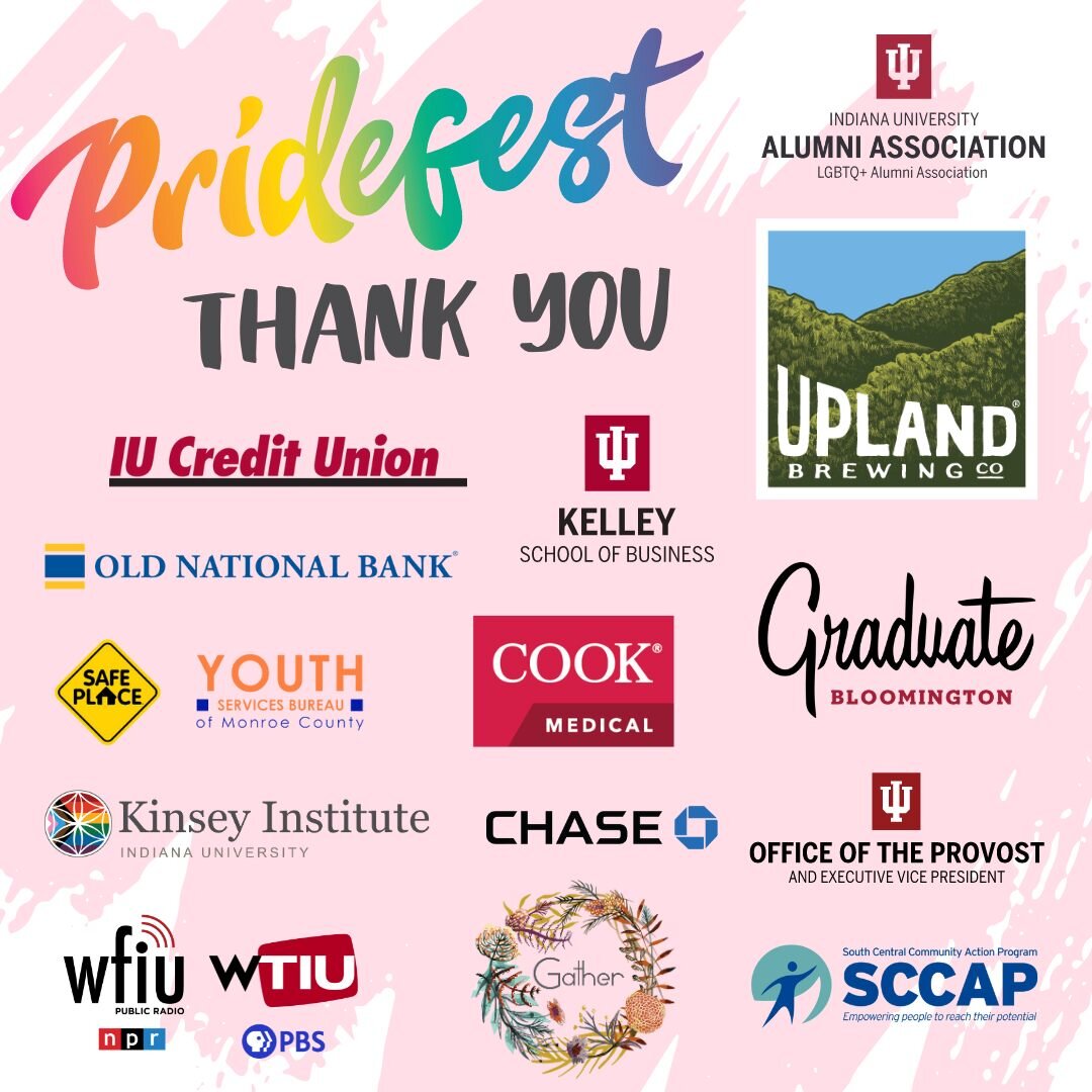 Thanks to all of our sponsors for supporting #btownpridefest 2023!