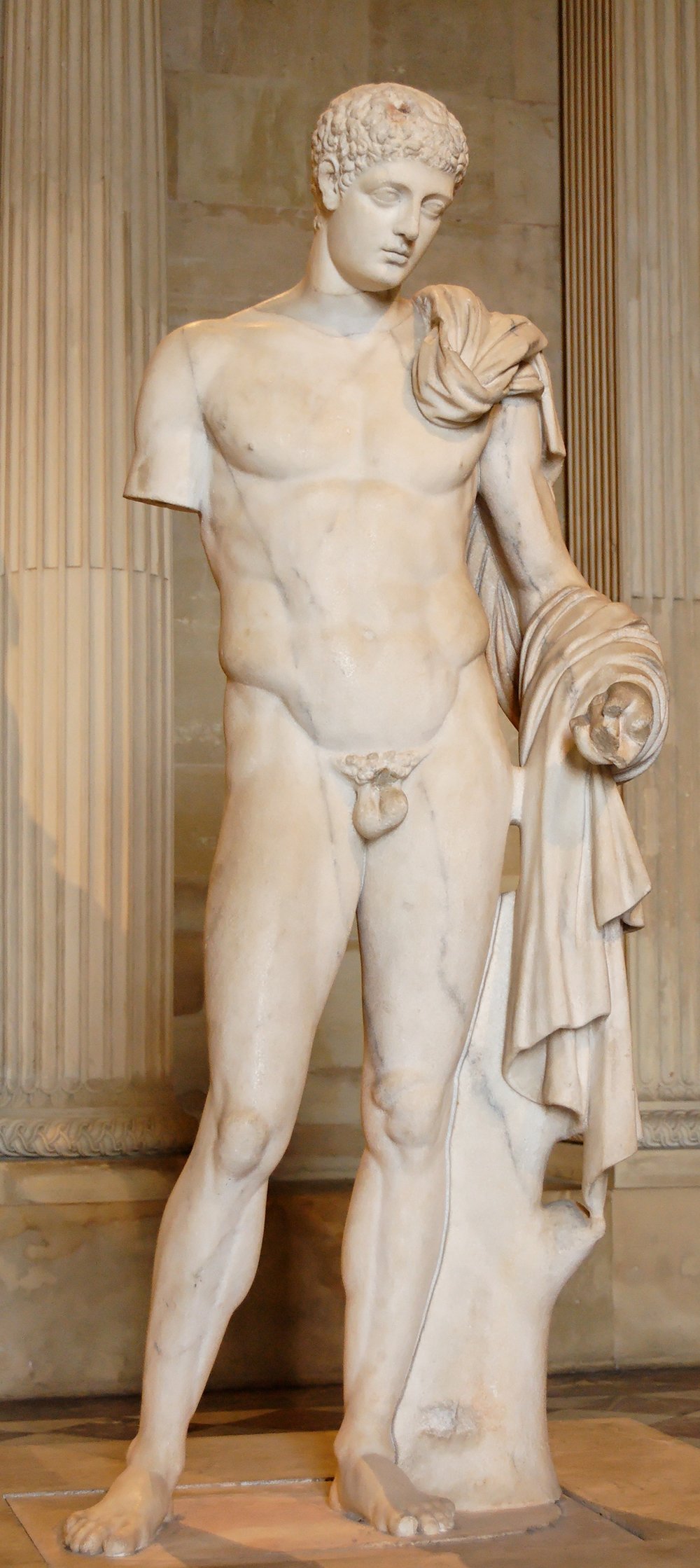Hermes statue in the Louvre Museum