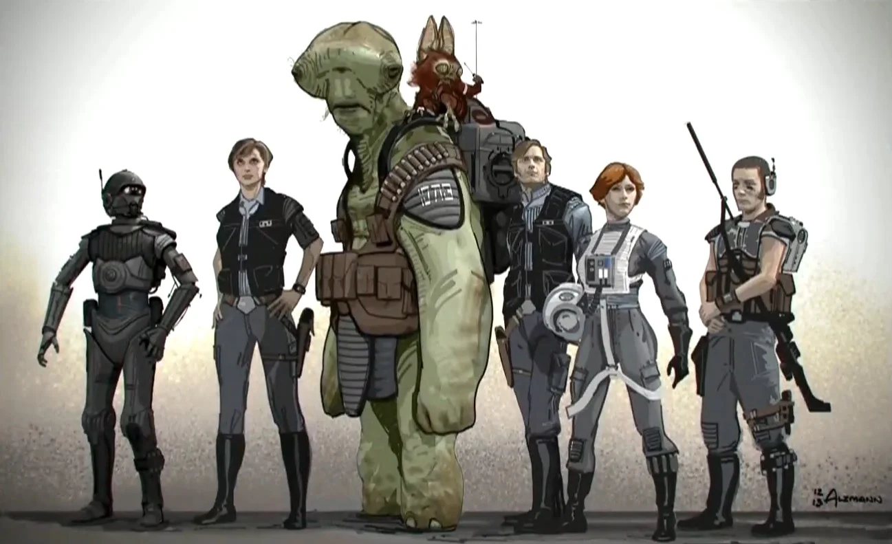 pre-production art for "Rogue One"
