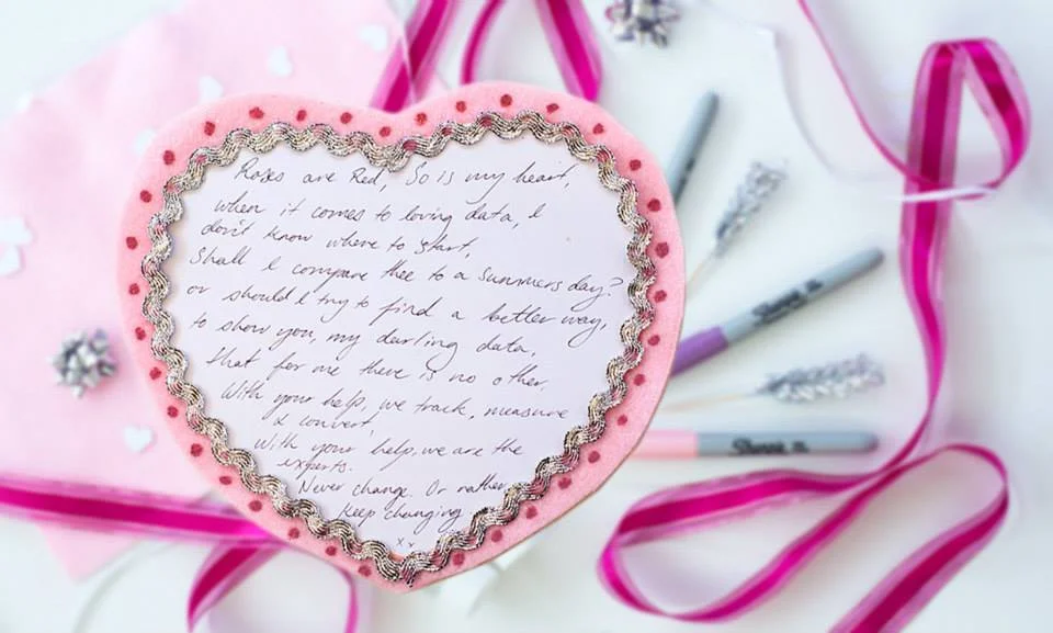 Loves Data valentines poems crafternoon