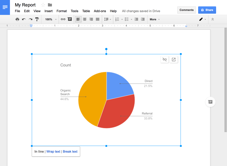 Google Chart Format