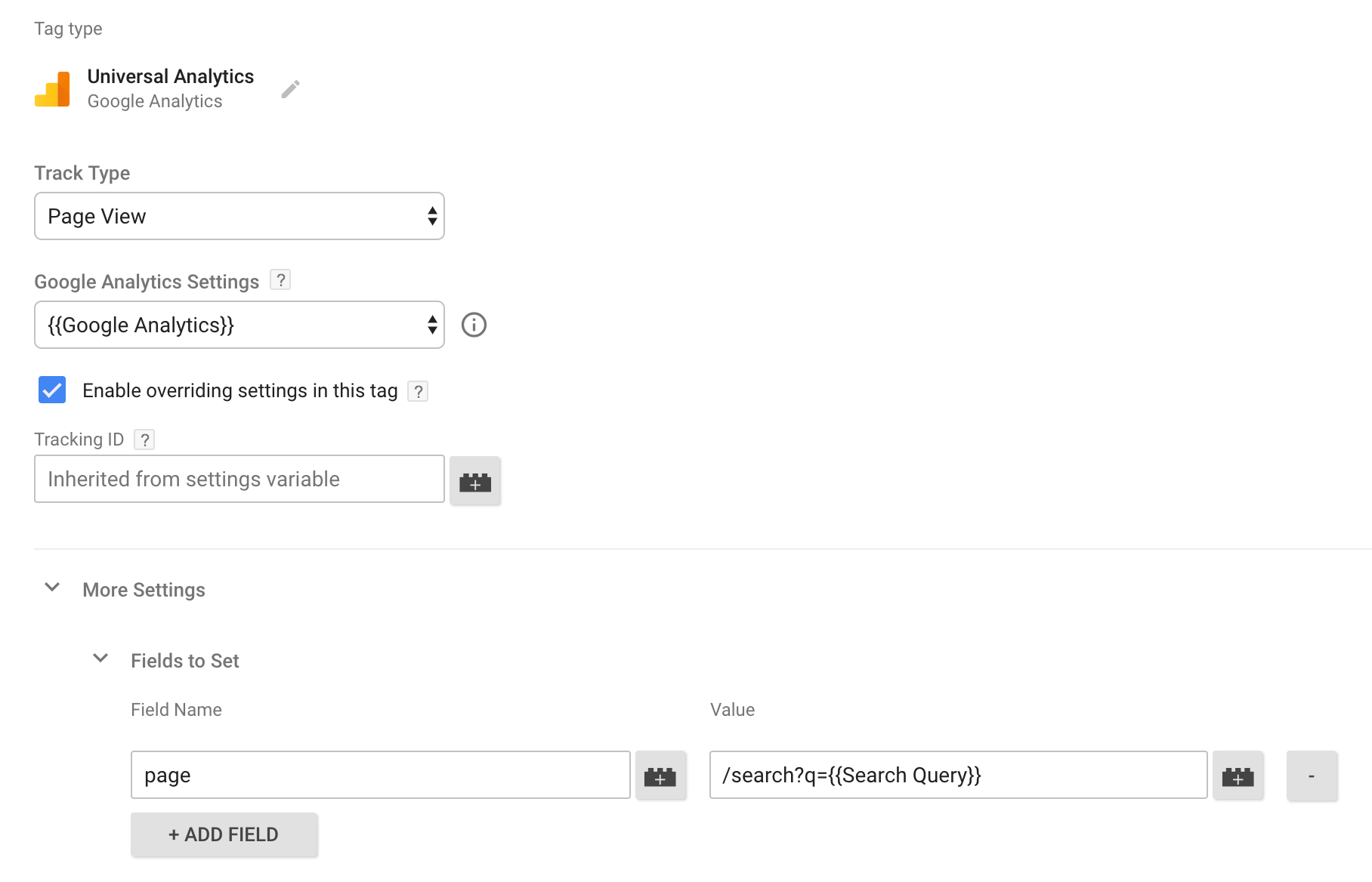 Google Analytics Site Search