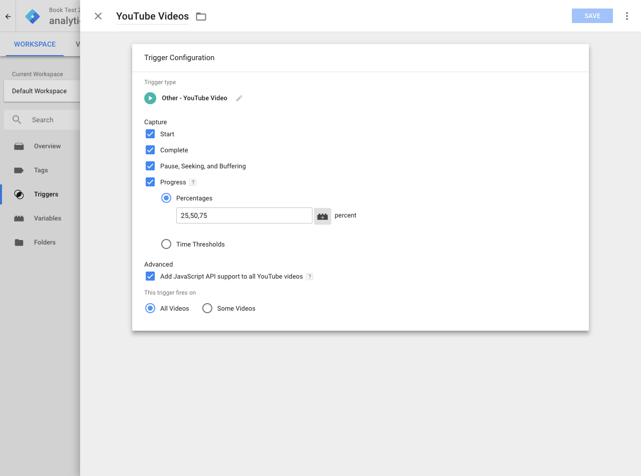 YouTube video tracking tag - Piwik PRO help center