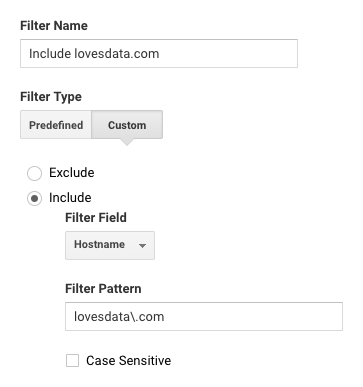 Google Analytics Filters