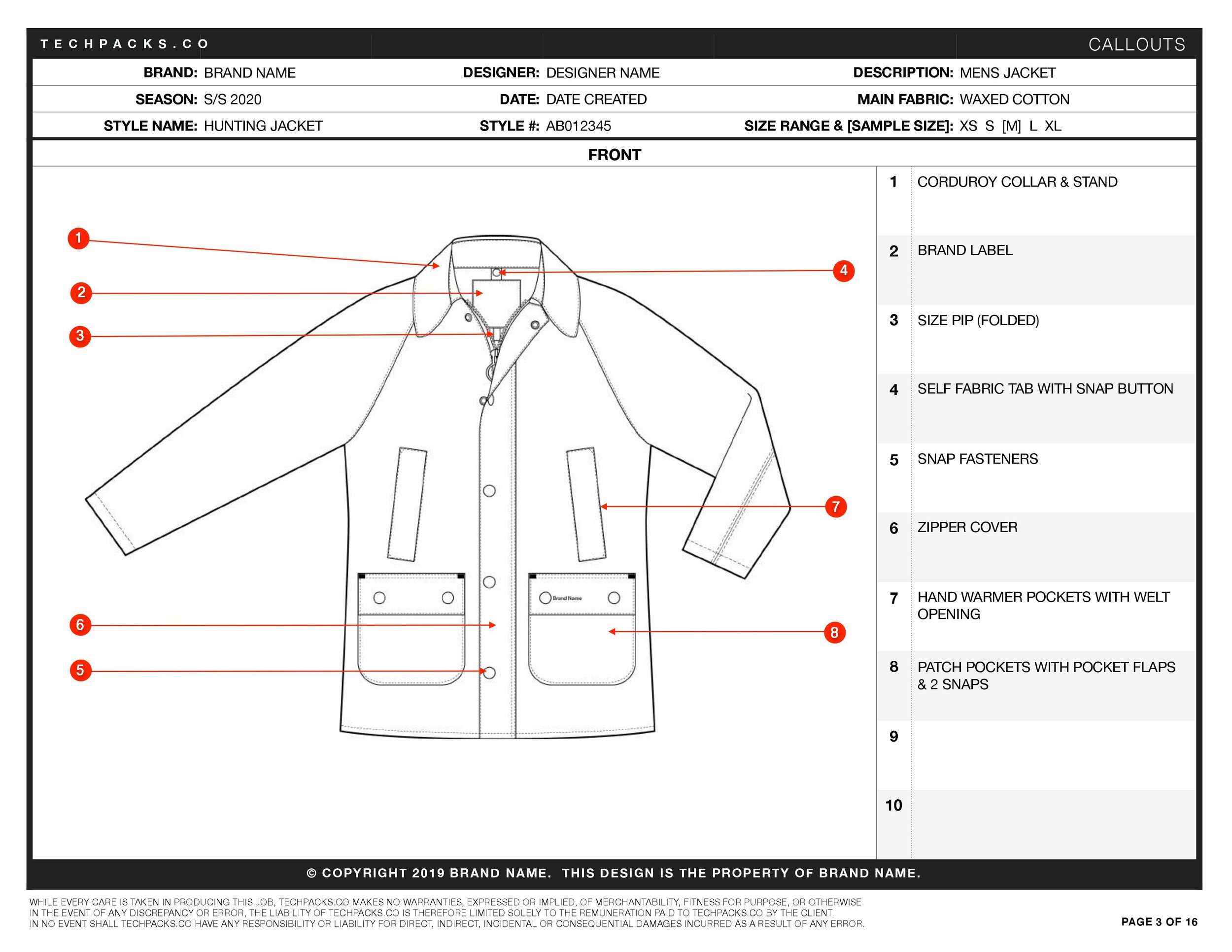 Tech Pack Templates