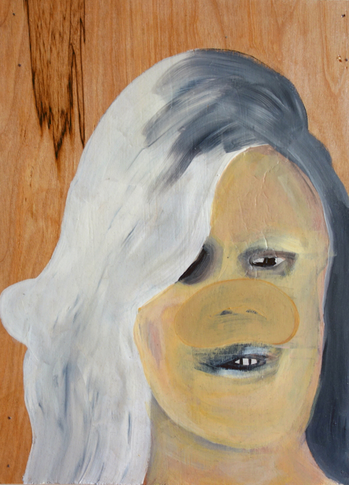  2014  Acrylic paint on panel  15"x11"x1" 