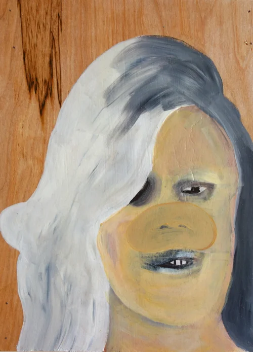 2014 Acrylic paint on panel 15"x11"x1"