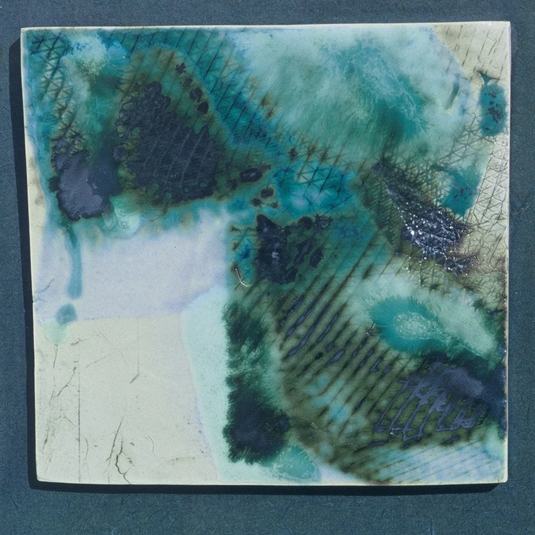Les Bleus de la Mer I 16 x 16 in.