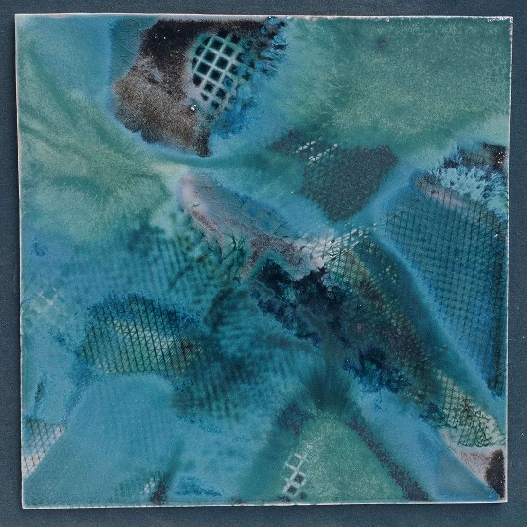 Les Bleus de la Mer I 16 x 16 in.