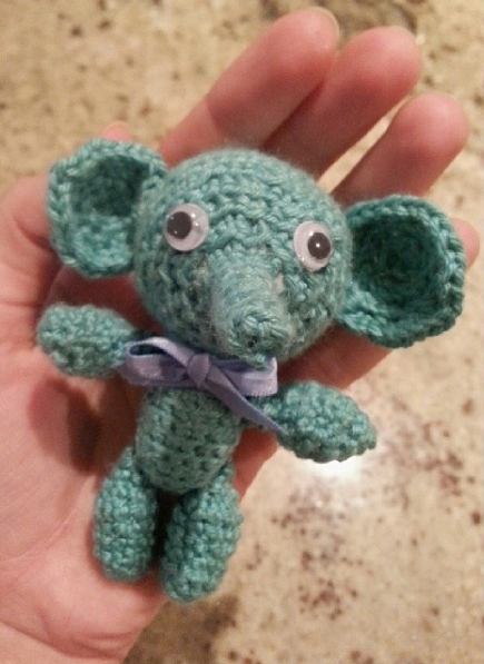 My second amigurumi, a pattern from the same book.
