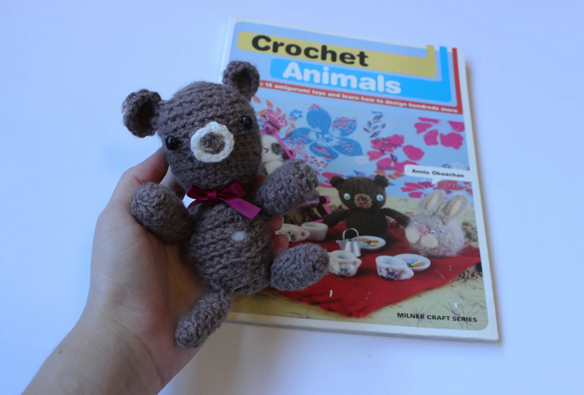 My first crochet book and first amigurumi.