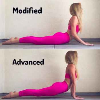 Cobra vs. Upward Dog (Bhujangasana vs.  Urdhva Mukha Svanasana)