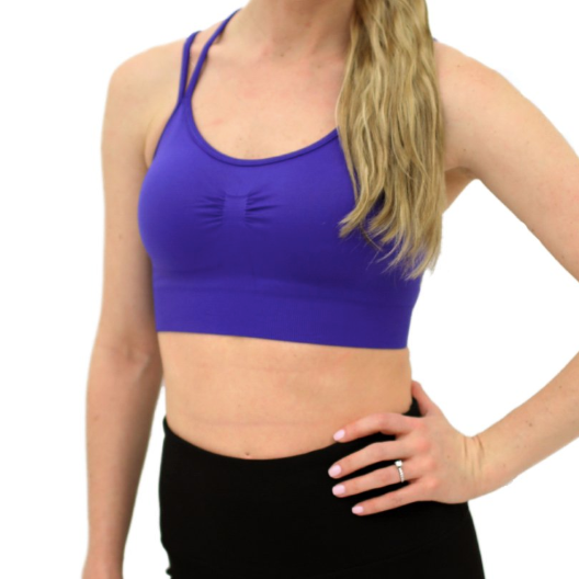 90 Degree by Reflex Seamless Ruched Front Sports Bra
