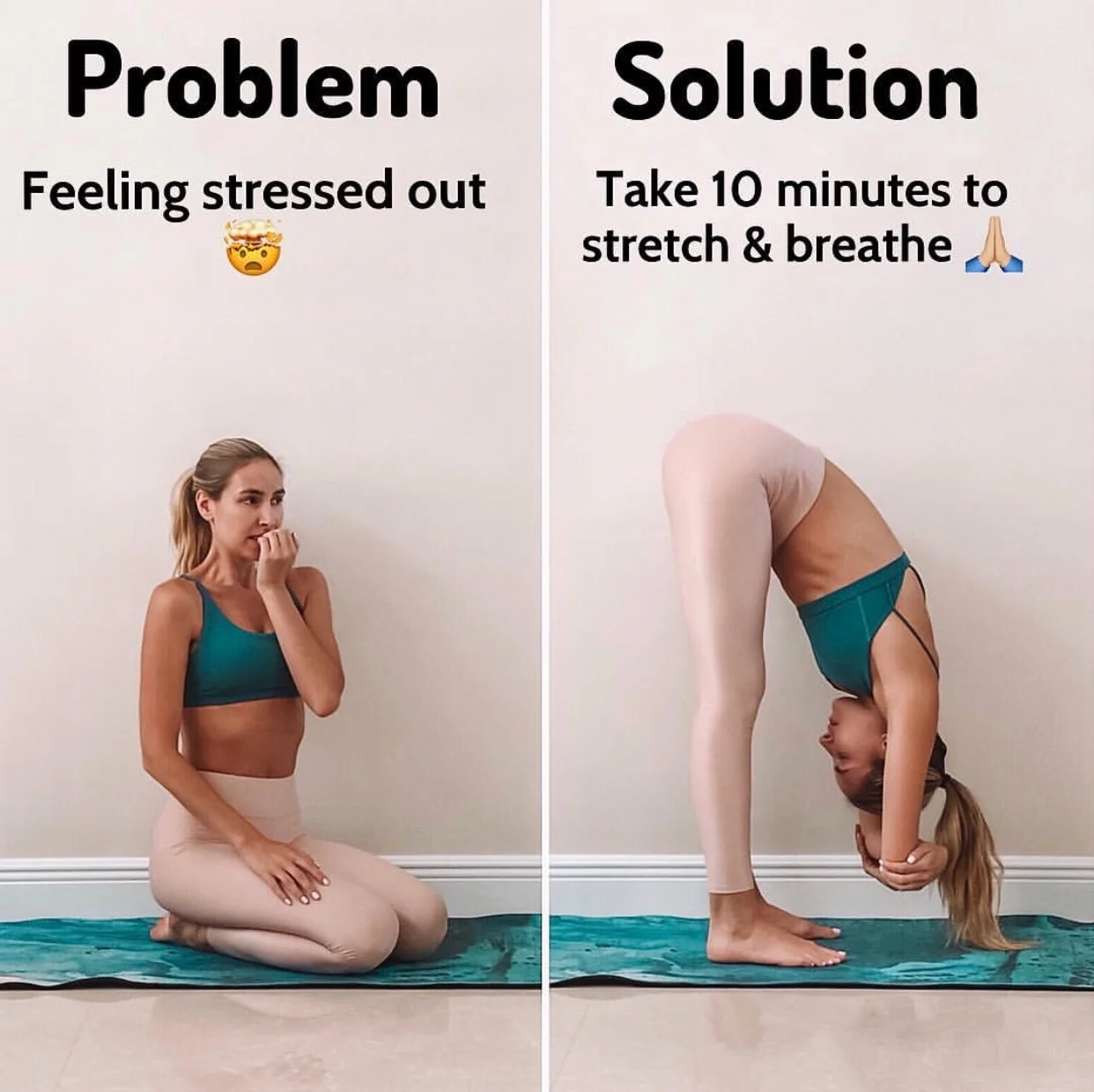 Feeling stressed out? Stretch & breathe!
