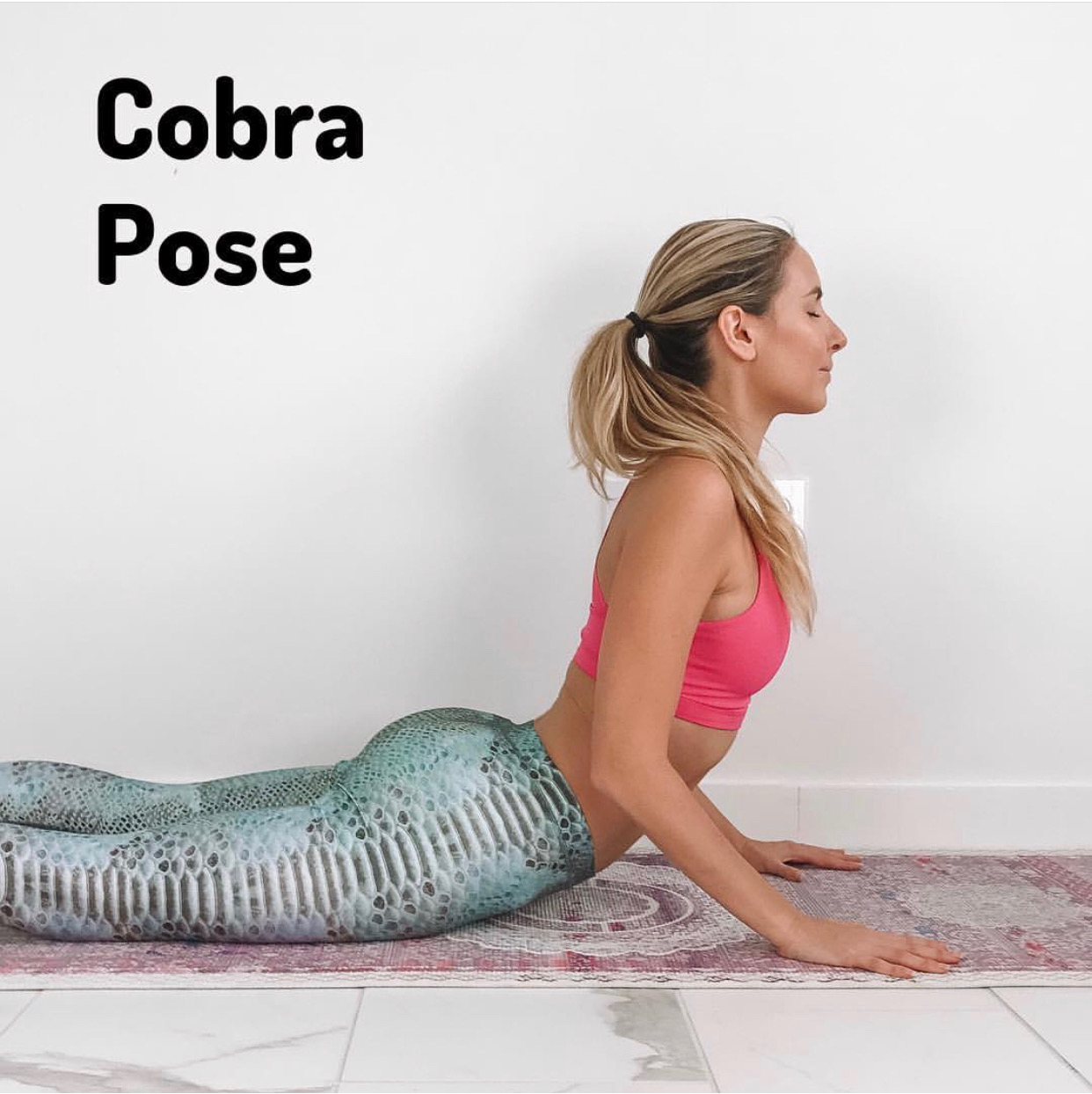 5. Cobra Pose x 5 deep breaths