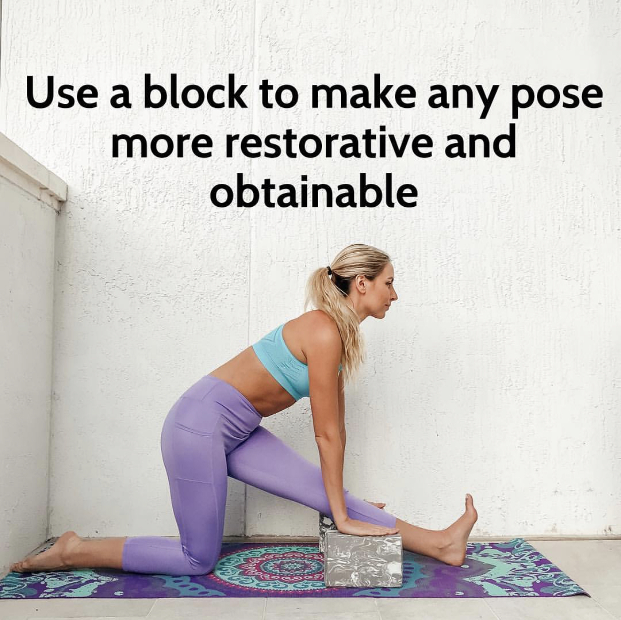 Improve Posture with Yoga Block Support - Yoga Studio Store Blog