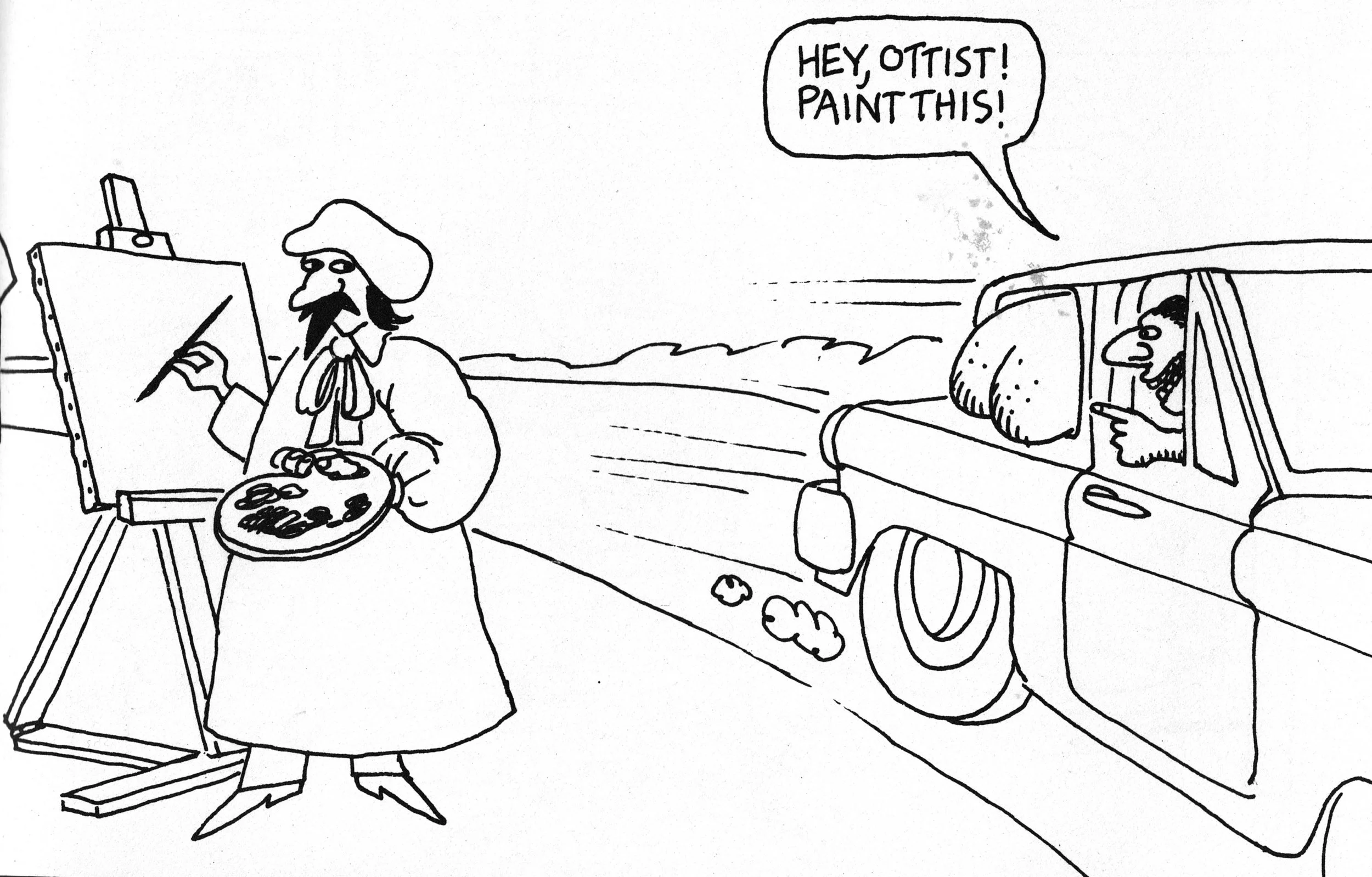 From the book Two Guys Fooling Around With the Moon, and Other Drawings (Workman, 1982). 