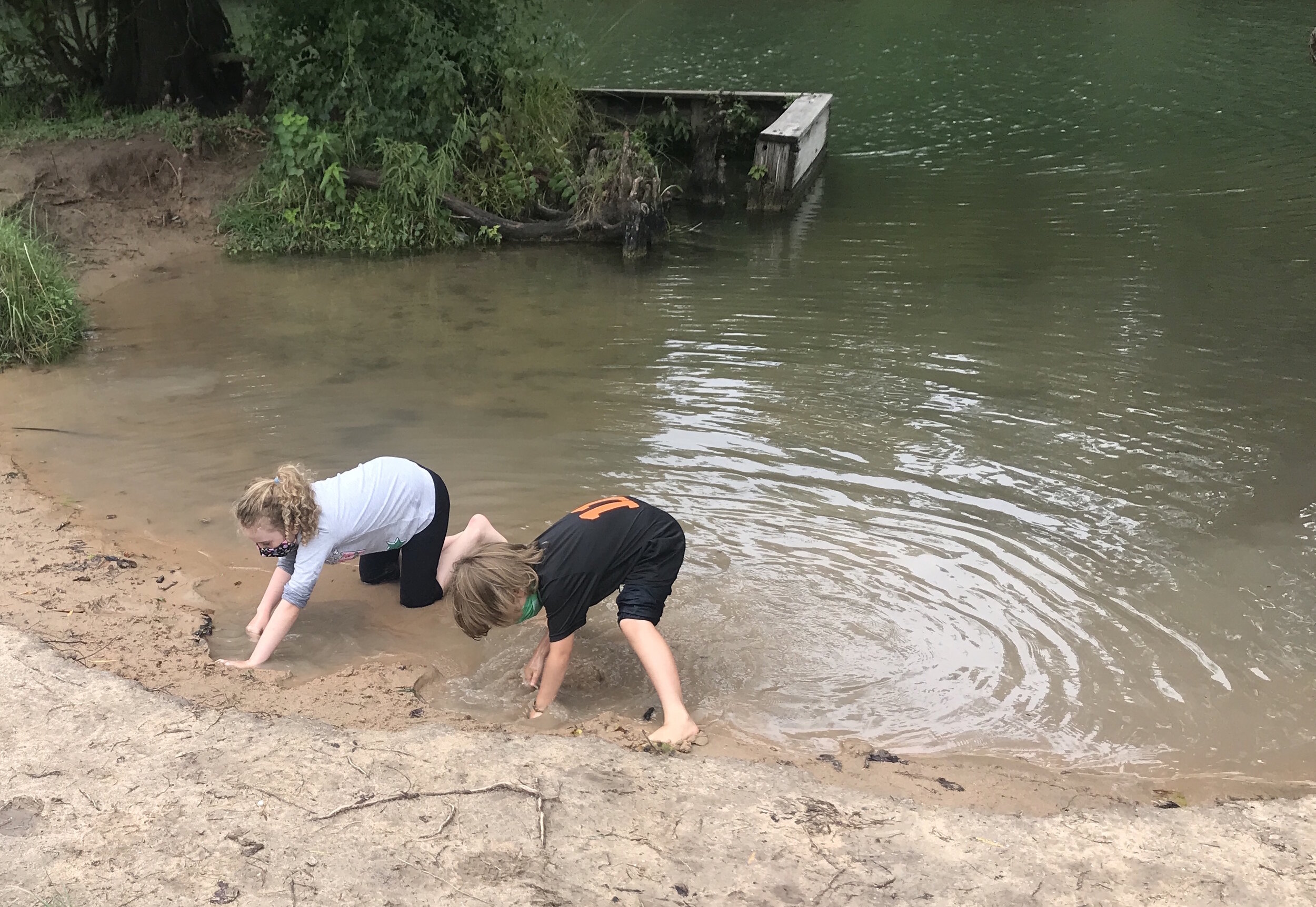 Digging a “baby trap” is hard work (play)