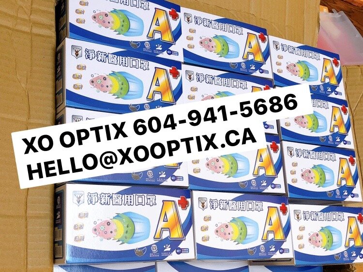 (In Stock Now!) Adult Surgical Face Masks (Made in Taiwan 🇹🇼 ) — XO OPTIX Vision Care