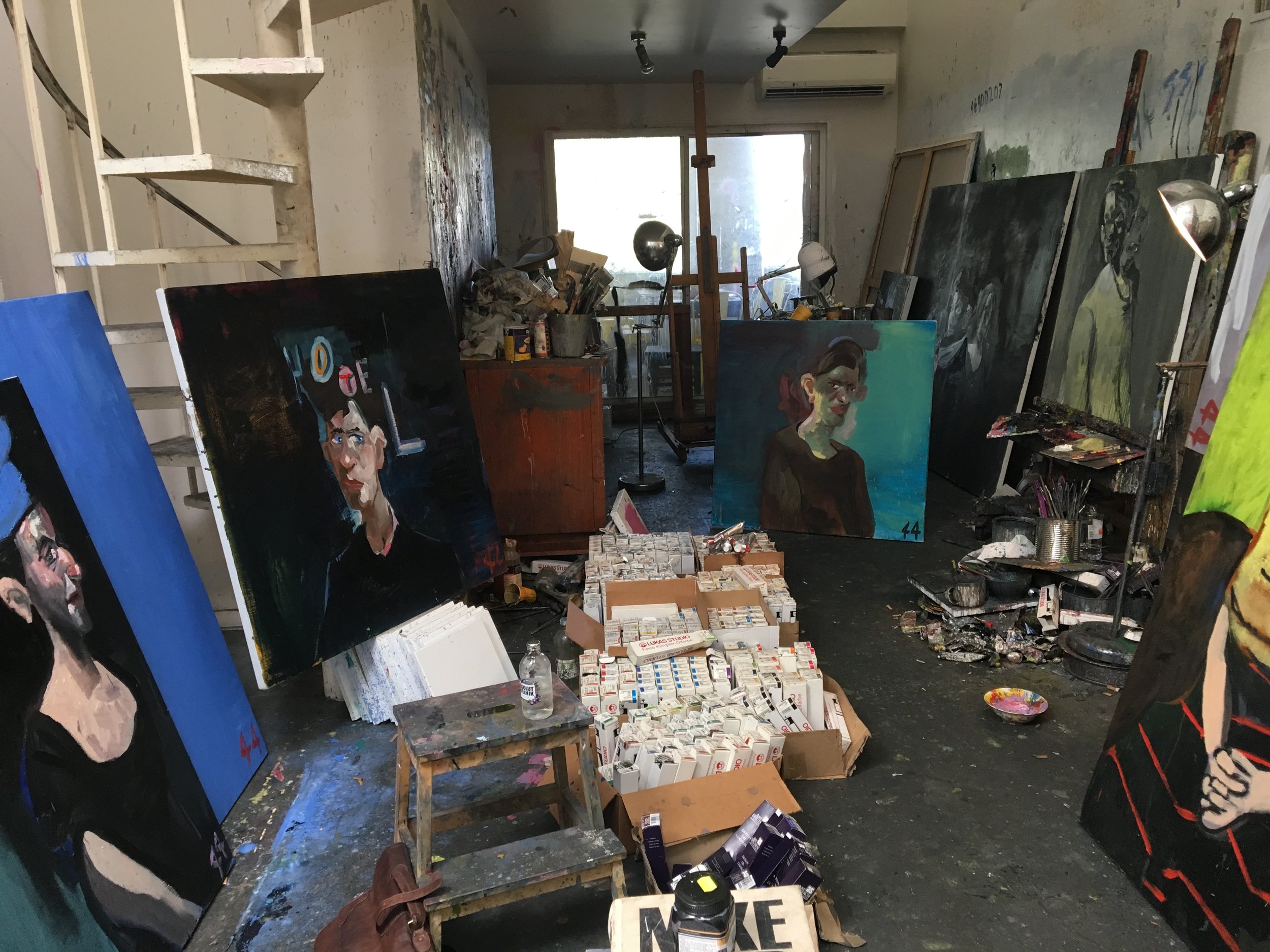 Mclean Edwards' studio in Sydney