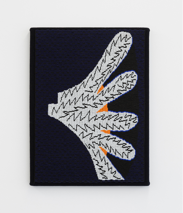 Alasdair McLuckie, Making Zulma/Feelings, 2017, Woven Seed Beads on Wool. Photo by Christo Crocker.