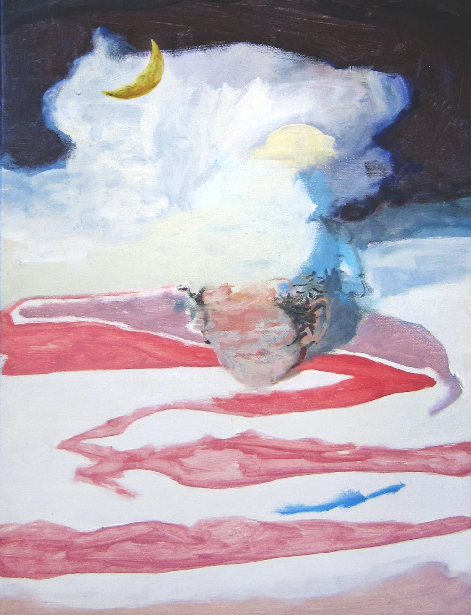 Nicholas Ives, If you’re lonely eat a sandwich, 2014, oil on linen.